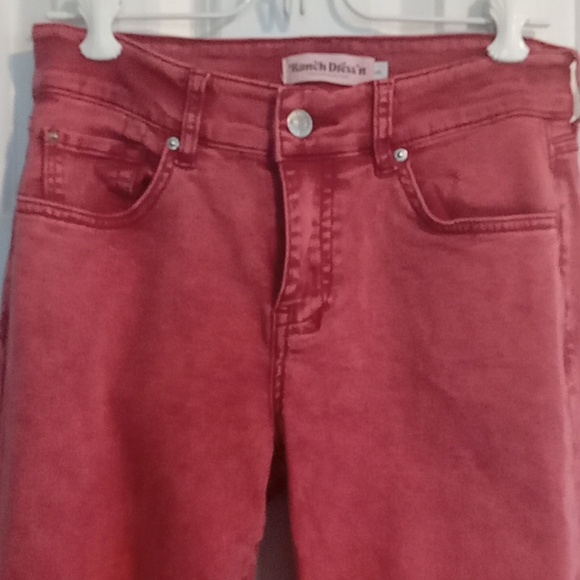 Ranch Dress'n Chic Women's Red Flare Jeans - Picture 4 of 7